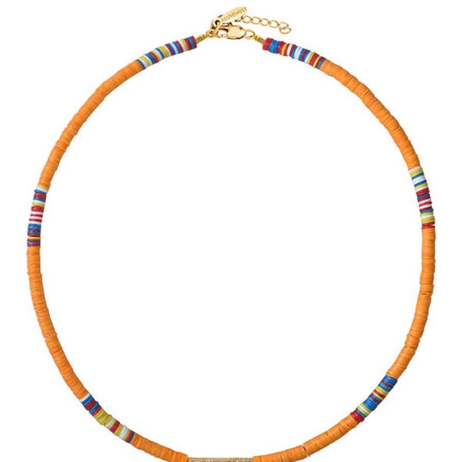 Bijoux ALLTHEMUST  | Collier Heishi Tube Orange